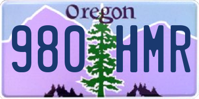 OR license plate 980HMR