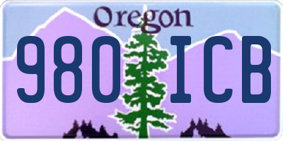 OR license plate 980ICB