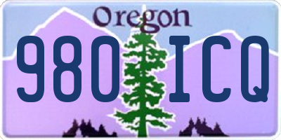 OR license plate 980ICQ
