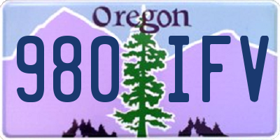 OR license plate 980IFV