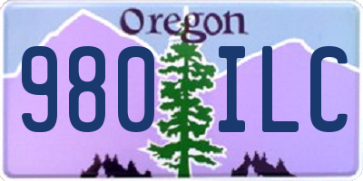 OR license plate 980ILC
