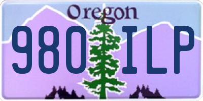 OR license plate 980ILP