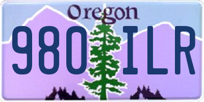 OR license plate 980ILR