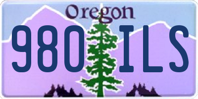 OR license plate 980ILS