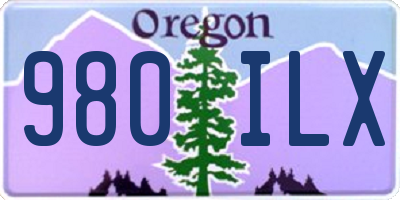 OR license plate 980ILX