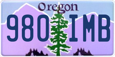 OR license plate 980IMB