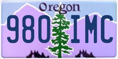 OR license plate 980IMC