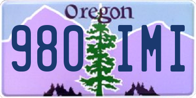 OR license plate 980IMI