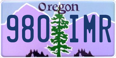 OR license plate 980IMR