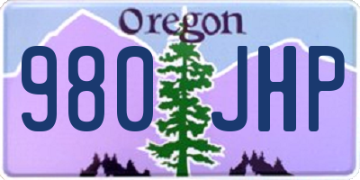 OR license plate 980JHP