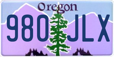 OR license plate 980JLX