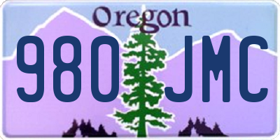 OR license plate 980JMC