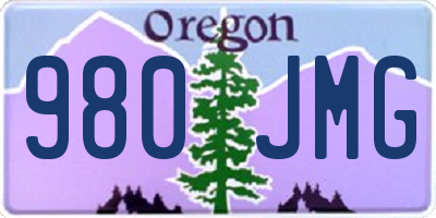 OR license plate 980JMG