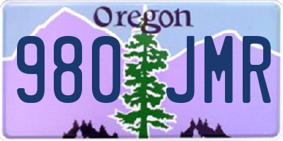 OR license plate 980JMR