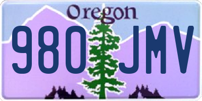 OR license plate 980JMV