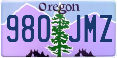 OR license plate 980JMZ