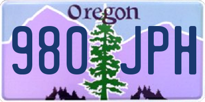 OR license plate 980JPH