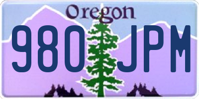 OR license plate 980JPM