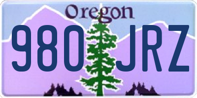 OR license plate 980JRZ