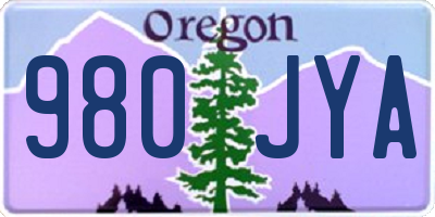 OR license plate 980JYA