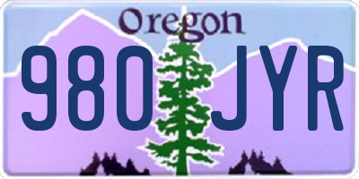 OR license plate 980JYR