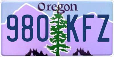 OR license plate 980KFZ