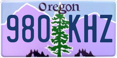 OR license plate 980KHZ