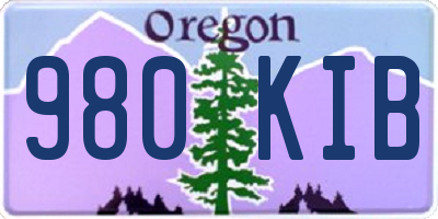 OR license plate 980KIB