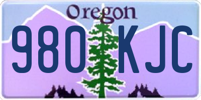 OR license plate 980KJC