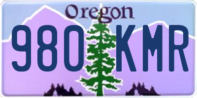 OR license plate 980KMR