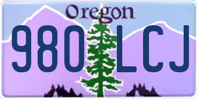 OR license plate 980LCJ