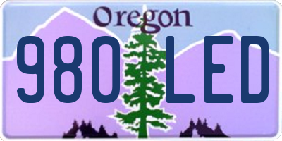 OR license plate 980LED