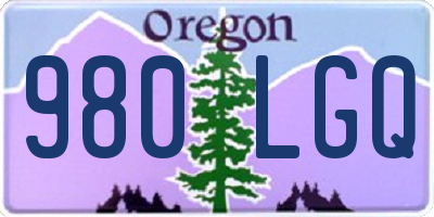 OR license plate 980LGQ