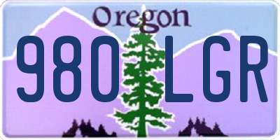 OR license plate 980LGR