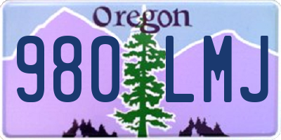 OR license plate 980LMJ