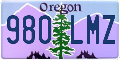 OR license plate 980LMZ