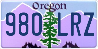 OR license plate 980LRZ