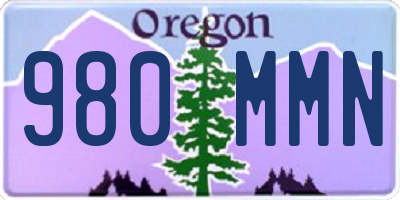 OR license plate 980MMN