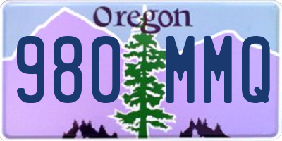 OR license plate 980MMQ