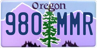 OR license plate 980MMR