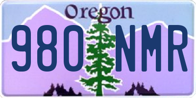 OR license plate 980NMR