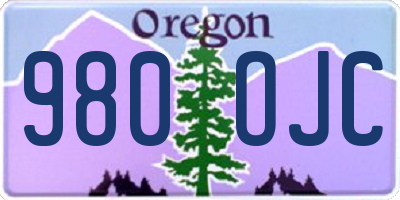OR license plate 980OJC