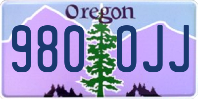 OR license plate 980OJJ