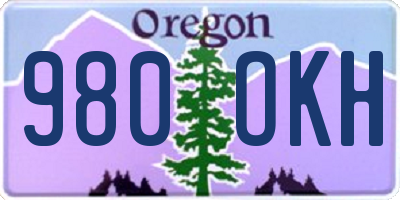 OR license plate 980OKH