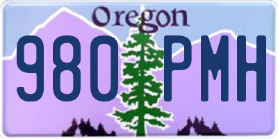 OR license plate 980PMH