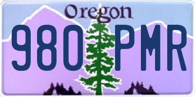 OR license plate 980PMR