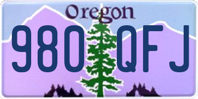 OR license plate 980QFJ