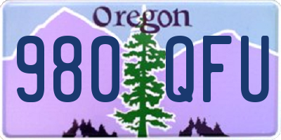 OR license plate 980QFU