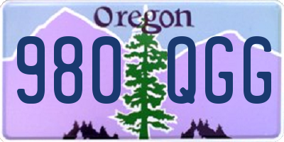 OR license plate 980QGG