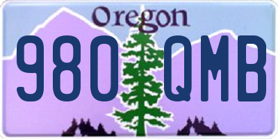 OR license plate 980QMB